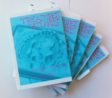 Kelise Franclemont, five printed postcard sets, 'Treasures from Atlantis', 2012, digital drawing and printed postcard.