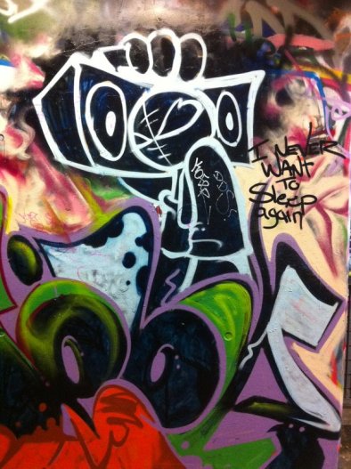 Street art at Waterloo tunnels, 14 October 2011. Photo credit Kelise Franclemont.