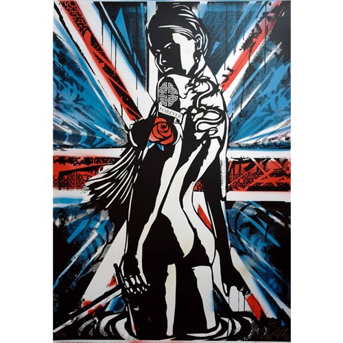 Copyright, 'Lady of the Lake', 2009, silk screen with hand finishing. Image courtesy ArtRepublic.com