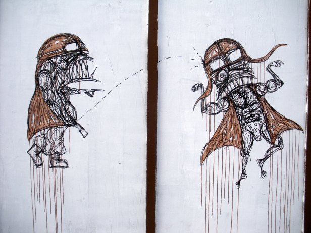 Street art characters around London, by Nathan Bowen. Image courtesy Duncan C and Flickr