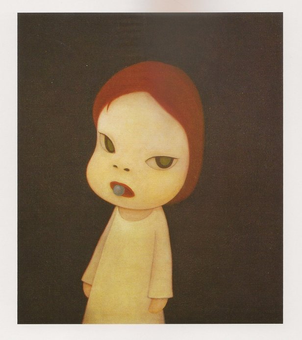 Yoshitomo Nara, 'Candy Blue Night', 2001, in 'Double Vision' in Haifa Museum of Art, Haifa, Israel. Image courtesy Tomio Koyama Gallery, Takahashi Collection and Yoshitomo Nara.