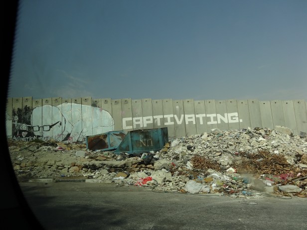 View of The Separation Wall in Beit Sahour, West Bank, Sept 2012. Image courtesy Kelise Franclemont.