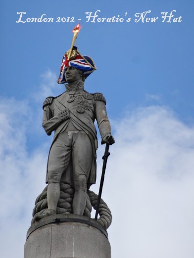 Lord Nelson's Column, as seen in Trafalgar Square during the London 2012 Olympics. Image courtesy Kelise Franclemont