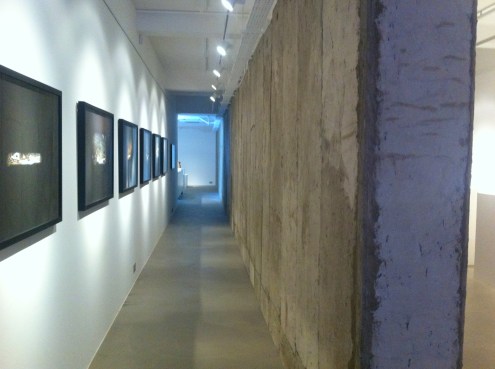 View of Ayyam Gallery after going around 'The Wall' to the other side. Image courtesy Kelise Franclemont.