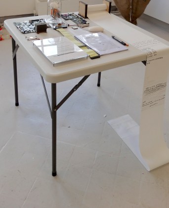 Installation view of 'Hype', at Chelsea College of Art and Design, London. Photo credit Kelise Franclemont.