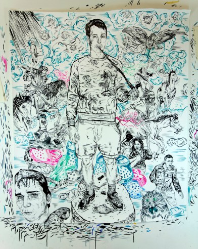 Svetlana Fialova, 'Apocalypse', 2013, ink on paper, in 'Jerwood Drawing Prize 2013', at Jerwood Gallery, London. Photo courtesy the artist.