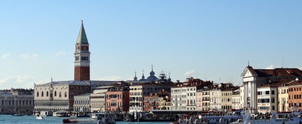 View of San Marco square, from the Grand Canal, near Giardini.
