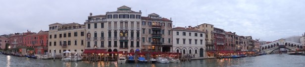 View of the Grand Canal, Venice during the Biennale art fair, October 2013. Photo credit Kelise Franclemont.