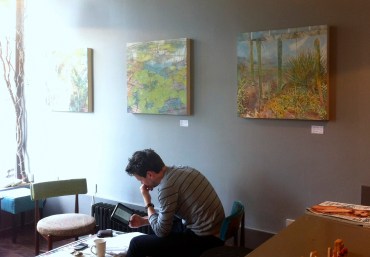 Installation view of work by Jasmine Leonard at Sloupe in London. Image courtesy the artist and Sloupe. Photo credit Kelise Franclemont.