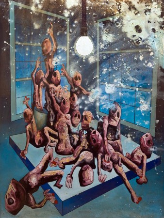 Tom de Freston, 'Raft', 2013, oil on canvas, in 'Paintings after Shakespeare' at Shakespeare's Globe, London. Image courtesy tomdefreston.co.uk