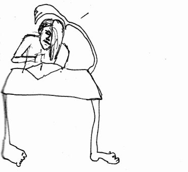 Kelise Franclemont, 'writer's block', 2012, ink on paper. Image courtesy Kelise Franclemont.