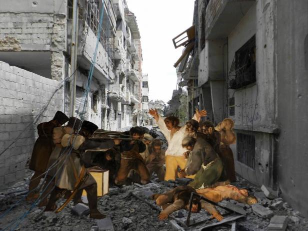 Tammam Azzam, 'Goya', 2013, C-print diasec mounting in 'I, the Syrian' at Ayyam Gallery. Image courtesy Ayyam Gallery.