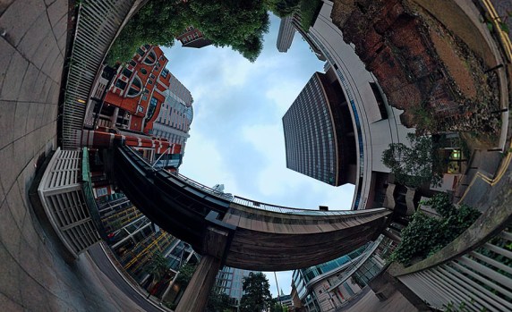 Polar panoramic photo of London Wall by Will Pearson on www.willpearson.co.uk