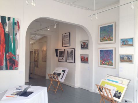 Installation view of 'Spring Showcase 2014' by Caiger Contemporary Art, at The Gallery on the Corner, Battersea, London. Image courtesy Caiger Contemporary Art.