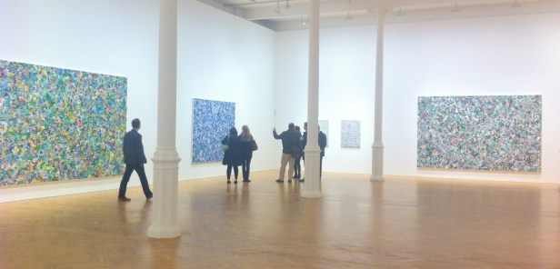 Zhang Huan, installation view, 'Spring Poppy Fields', 2011-2014, at Pace Gallery, London. Photo credit Kelise Franclemont.