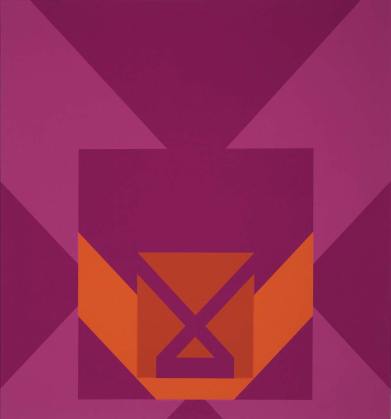 Kamal Boullata, 'Lam Alif'. Image courtesy www.barjeelartfoundation.org.