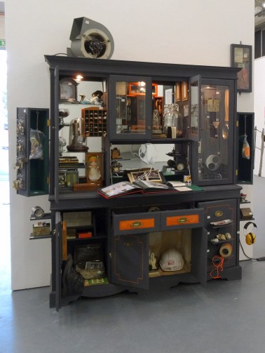 Rebecca Young, 'Industrial Cabinet of Curiosities', 2014, in 'Assembly' at Chelsea College of Arts, London.
