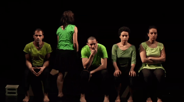 Farah Saleh, screenshot from 'Ordinary Madness' (excerpt), 2013, video documentation of performance. Image courtesy the artist and Vimeo.