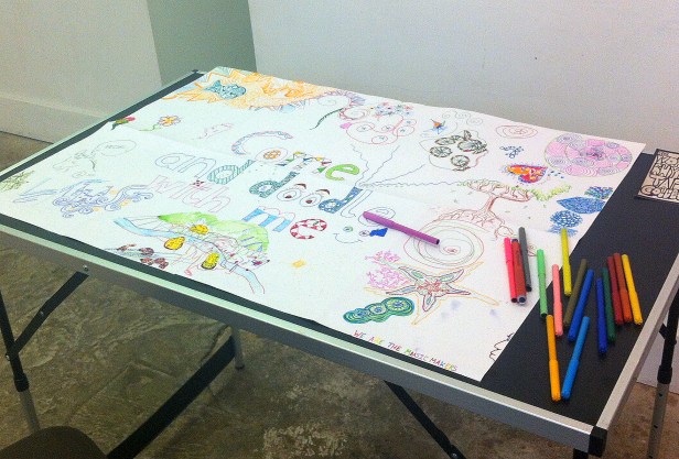 Installation view in 'The Anti-Gallery Gallery Show' at Espacio Gallery, Bethnal Green, London. 