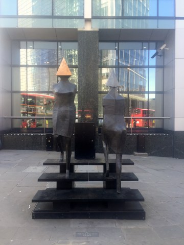 Lynn Chadwick, 'Stairs', bronze, in 'Sculpture in the City 2014', London. Photo credit Kelise Franclemont.