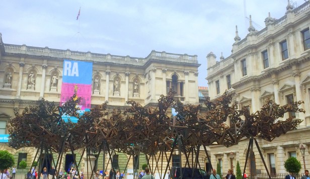 Conrad Shawcross RA, 'The Dappled Light of the Sun', 2015, weathering steel, in Summer Show 2015, at Royal Academy of Arts, London. Photo credit Kelise Franclemont.