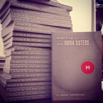 Ambika Subramaniam, 'Return of the Super Maria Sisters', 2015, book , in the MA Fine Art 2015 Summer Show at Chelsea College of Arts, London. Image courtesy the artist.
