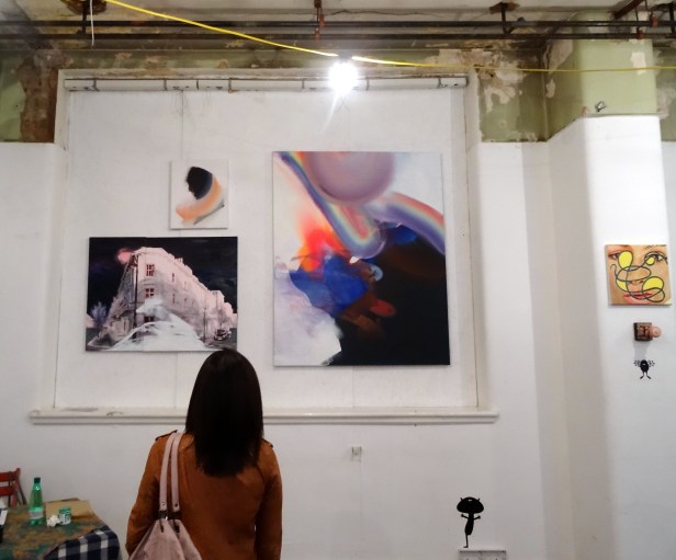 Installation view of the 'The Salon' at 'Office Sessions IV: Beak Street', 40 Beak Street, London. Photo credit Kelise Franclemont.