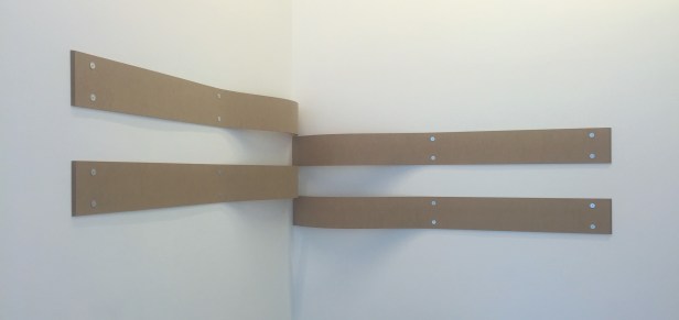 Lesley Foxcroft, installation view in 'Corners' at Chelsea Space, Millbank, London. Photo credit Kelise Franclemont.