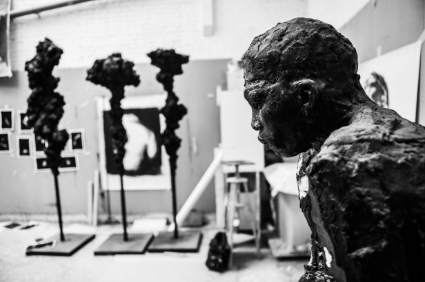 Inside the studio of artist Guy Haddon-Grant. Image courtesy the artist and Karavil Contemporary, London.