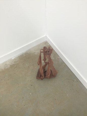 Kirsty Andrew, untitled (Tights II), 2015, fabric and resin, in 'Young Gods' 2016 at Griffin Gallery, London. Photo credit Kelise Franclemont.