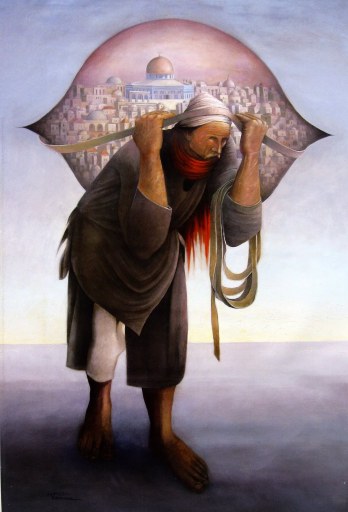 Sulemein Mansour, 'Camel of hardship', 1973, oil on canvas. Image courtesy middleeastrevised.com