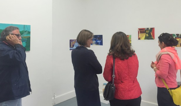 'Fragments and Traces: l'invitation au voyage' at Platform 1 Gallery, Wandsworth Common Station, London. Image credit Kelise Franclemont.