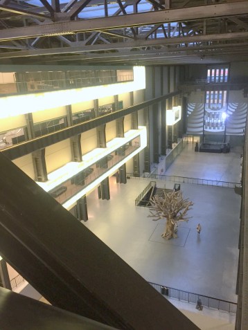 One the bridge between new and old sections of Tate Modern, London. Photo credit Kelise Franclemont.