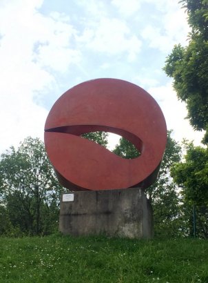 Marta Pan (Hungary), 'Sculpture', 1969, polyester and stainless steel, in Musée de la Sculpture en Plein Air, Paris. Photo credit Kelise Franclemont.