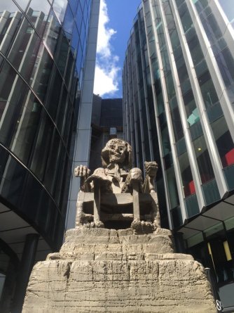 Huma Bhabha, 'The Orientalist', 2016, in Sculpture in the City 2016, London. Photo credit Kelise Franclemont.