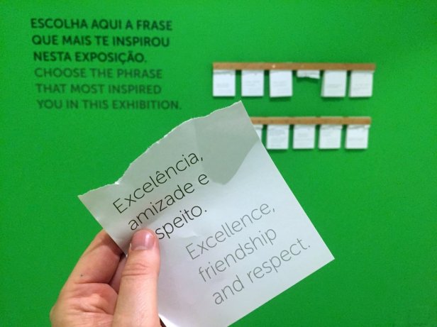 An interactive piece for the visitor, Museu Internacional de Arte Naïf do Brasil, Rio de Janeiro. Photo: Kelise Franclemont.