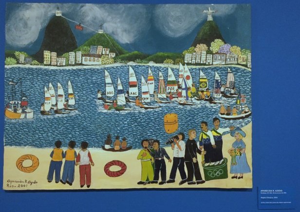 Aparaecida Azedo, 'Regata Olimpica', 2001, acrylic on canvas, Museu Internacional de Arte Naïf do Brasil, Rio de Janeiro. Photo: Kelise Franclemont.