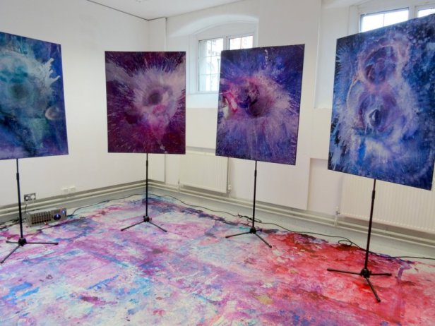 David Vinall, in 2016 MA Fine Art Postgraduate Summer Show at Chelsea College of Arts, London. Photo credit Kelise Franclemont.