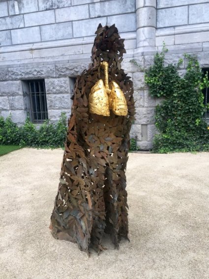 Guiseppe Penone, 'Respirare l'Ombra', 2000, in 'Penone in the Gardens' at Rjjksmuseum, Amsterdam. Photo: Kelise Franclemont.