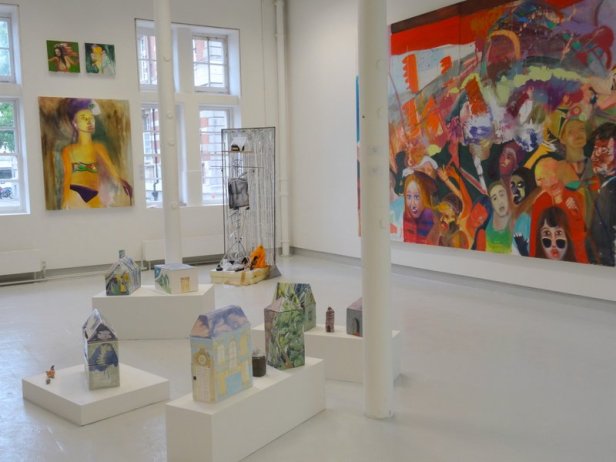 Installation view, room DG11, in 2016 MA Fine Art Postgraduate Summer Show at Chelsea College of Arts, London. Photo credit Kelise Franclemont.