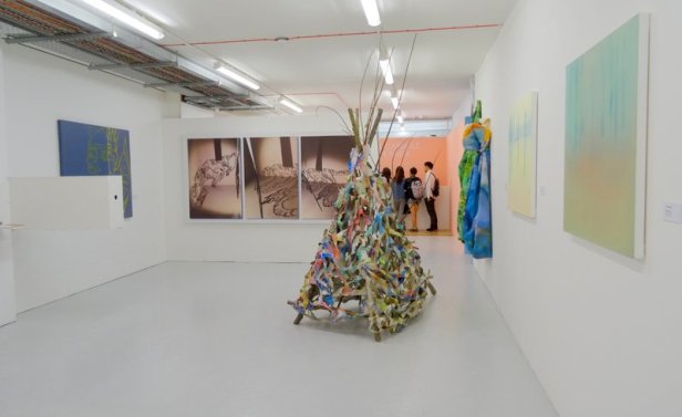 Installation view, Susan Marie Douglass, in 2016 MA Fine Art Postgraduate Summer Show at Chelsea College of Arts, London. Photo credit Kelise Franclemont.