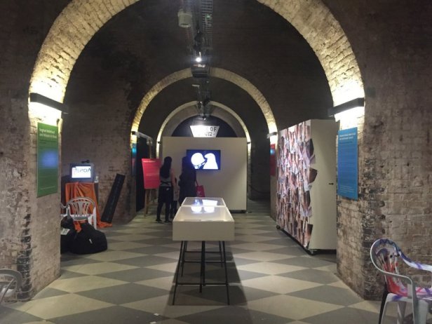 Installation view, in 'Create Syria - the future constellation', at House of Vans London, Waterloo. Photo credit: Kelise Franclemont.