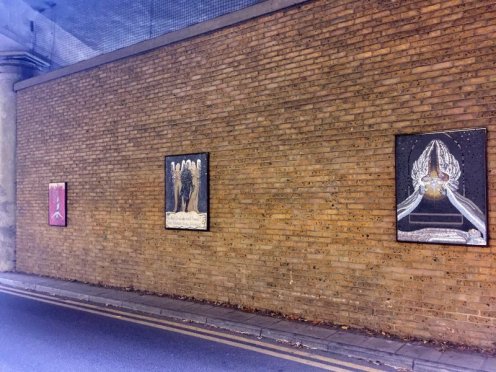 Southbank Mosaics group, after William Blake, 2007-2014, installation view, in 'Blake's Lambeth', Carlisle Lane, Waterloo, London. Photo credit Kelise Franclemont.
