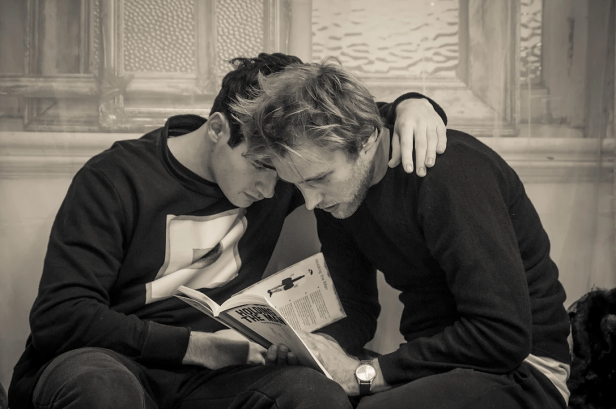 (l-r) Paul-Emile Forman and Christopher Hunter. Image courtesy Big Boots Theatre Company. Photo: Nicholas Chinardet.