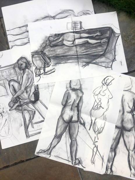 Kelise Franclemont, 2016, charcoal on paper, at Royal Drawing School. Image courtesy the artist.