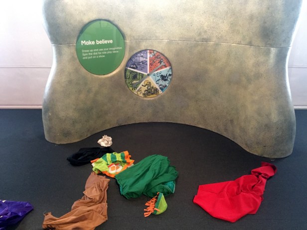 'Make believe' dress-up area, V&A Museum of Childhood, London. Photo credit Kelise Franclemont.