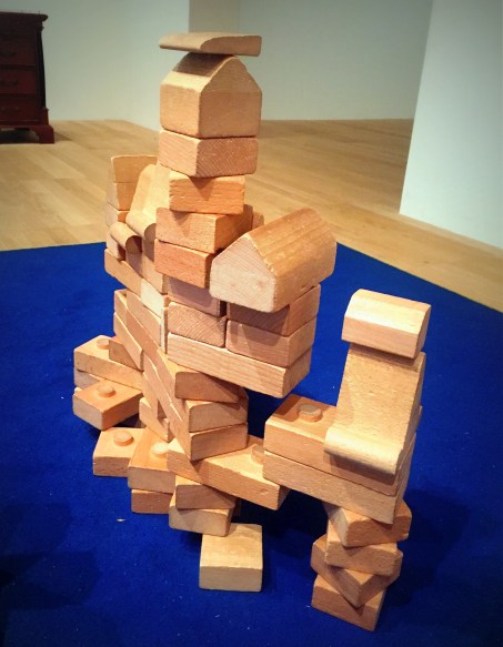 Kelise Franclemont, 2017, 'Artist Blocks overcome', wooden blocks, at Tate Modern. Image courtesy the artist.