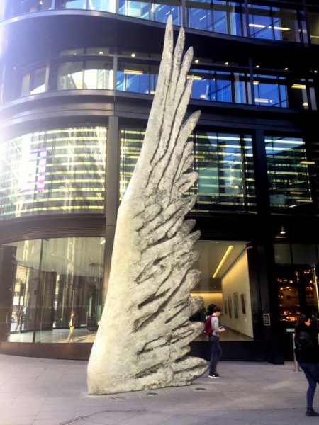Christopher le Brun, 'City Wing', 2009, painted bronze, 125 Old Broad Street, EC2, London. Photo credit Kelise Franclemont.